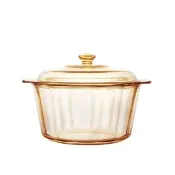 【CorelleBrands 康寧餐具】5L晶鑽透明鍋