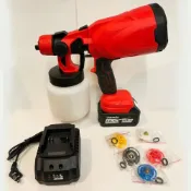 (店+)【通用】鋰電噴漆槍 低價款 通用牧田款18V插腳 5.0AH 單電池 /手提式油漆噴槍/可調式氣霧噴嘴/高壓電動噴槍/消毒噴霧槍