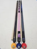 賣全新 3顆星[開輪]專業撞球桿~  ~術業有專攻~  拿花球桿.打3顆星~力量夠嗎?  常常差一點力道就中了~  就像