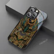✨ 埃及荷魯斯之眼iPhone防刮高透玻璃手機殼復古神秘風