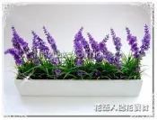 ◎花語人造花資材◎＊薰衣草長型盆＊盆栽~櫥窗~造景美化~辦公室裝飾