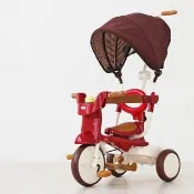 【Iimo】兒童折疊三輪車-三色可選 親子良品(遮陽/遮風款)