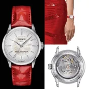 TISSOT 天梭 官方授權 杜魯爾系列自動機械女錶-T1392071611100/34mm 畢業禮物首選