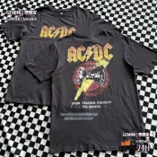 臺灣倉🚚⭐出口澳州版 AC/DC 1981 專輯加農封面 美式復古短袖男女T恤搖滾夏薄