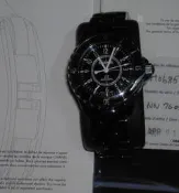 .CHANEL“真品“ 黑色 J12 全陶瓷 38mm機械錶