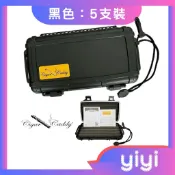 【正品附發票】美國 Cigar Caddy 雪茄盒 外出攜帶盒 雪茄保濕盒(黑色，可放5支)