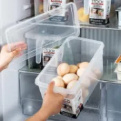 臺灣/🌸收納盒 冰箱收納 保鮮盒食品級冰箱收納盒保鮮盒廚房蔬菜水果整理盒冷凍雞蛋收納盒大容量