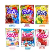 日本 UHA味覺糖 味覺 噗啾 普超軟糖 3味水果糖／3味汽水糖／綜合柑橘／草莓／蘋果白桃／草莓蘇打