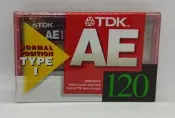 全新 日本 TDK AE 120 分 卡式 空白錄音帶 (BC030406)