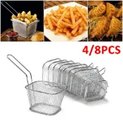 4pcs Fryer Chips Basket French Fries Serving Basket Chips Po