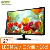 限量促銷,  ACER S271HL (Dbid ) VA廣視角 27吋LDE薄型 3介面顯示器