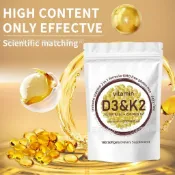 【美國進口】d3 +K2 維`他`命  維`生`素 椰子油 Vitamin D3 Vitamin K2 180粒正品