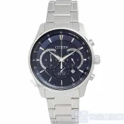 CITIZEN 星辰 AN8190-51L手錶 藍面 石英 日期 三眼計時 防水100M 鋼帶 男錶【澄緻精品】