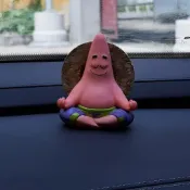 ⭐桃園出貨⭐ 新款車載靜下心來派大星車尾中控手辦擺件桌面車尾擺件爆款武俠裝飾品
