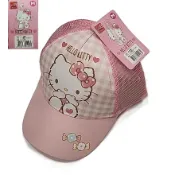 三麗鷗Hello Kitty 粉紅童帽 凱蒂網帽 網狀透氣遮陽帽 防曬帽 夏日兒童帽 PINK粉紅 正版現貨 Anita