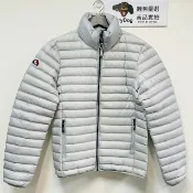 DryDog 跩狗嚴選 跩狗嚴選 極度乾燥 Superdry 90%絨 Core 鴿灰色 淺灰 羽絨 夾克 外套 風衣 立領 隱藏帽 輕羽絨 輕便內搭保暖 低調極簡 隱藏內袋