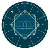 A圓形桌布德州撲克專用桌墊德撲桌布墊打撲克牌加厚桌面檯布新年派對桌遊