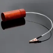 紅花梨木電子黑洞消除音響靜電第3代音響接地盒純銀線調音接地盒