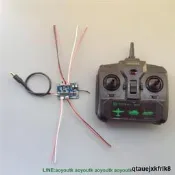 6通道打窩船5A大功率 遙控器C &A 投餌船主板遙控配件距離500米【滿300出貨】