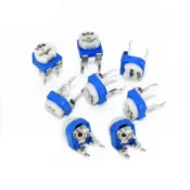 （2個）RM065藍白電位器103臥式1k/2k/5k/10k/50k/100k/1M可調電阻WH06-2電阻器
