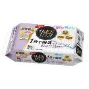【DOKODEMO】大王製紙 艾莉兒 Kirekira! 馬桶清潔濕巾 補充包 20枚入