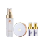 【AUS LIFE 澳思萊】蜂肽奇蹟美白霜50ml+防曬氣墊粉凝霜15g(贈肌因菁華露30mlX2 換季保濕防曬隔離組)