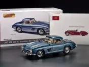 CMC 1:18 賓士300SL W198 藍色硬頂敞篷可拆