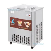 樂杰炒酸奶機商用炒冰機擺攤全自動單雙鍋夜市雪花酪機器炒冰沙機(運費詳情客服