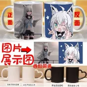 🪩hololive🪩hololive 白上吹雪 週邊 2021白上吹雪週邊水杯 小狐狸動漫畵陶瓷杯馬克變色杯子個性禮物 
