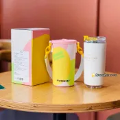 星巴克杯子2026新年禮物燙金撞色不鏽鋼桌面杯子配手提杯套套裝組咖啡杯喝水杯保冷保熱杯生日禮物聖誕禮物情人節禮物露營杯