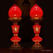 【招財開運】LED財神燈 佛前燈 供佛燈 插電長明燈 蠟燭燈 壽桃燈 燭臺 關公燈 旺財燈 波燈 佛燈 神明燈 節能省電