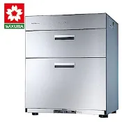 櫻花牌 Q7692 全平面不鏽鋼雙層抽取臭氧型60cm下崁式烘碗機