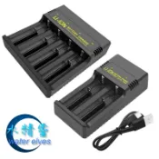 【水精靈】USB充電器18650/26650充電器智慧雙槽/四糟