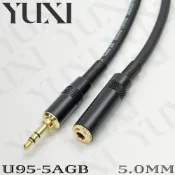 (店+)細線5.0mm 直頭 彎頭 耳機延長線 轉 3.5mm TRS 公對母頭 耳機線 3.5mm音源線 耳機線 AUX IN
