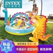 【精選之家】intex兒童家用室內外海洋球池遮陽戲水池寶寶鯊魚遊泳池充氣泳池