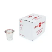 (店+)Weck 761玻璃密封罐 140ml 單箱12入 (含密封圈+扣夾/mini Mold/布丁杯/保鮮罐/收納罐)