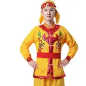 推購💕頭巾鑼鼓服裝頭巾打鼓服裝頭巾舞龍舞獅道具頭飾民族秧歌帽子頭套9.8