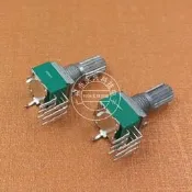 RK097G 立式彎腳 RK097 雙聯6腳電位器 B5K/10K/20K/50K/100K 音量功放調整電位器 柄長1