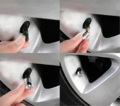~圓夢工廠~ Toyota Prius Alpha C PHV Previa 改裝氣嘴蓋 水鑽輪胎帽 充氣口蓋 出風口蓋