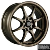 全新鋁圈 DG A17 15吋鋁圈 古銅金 4/100 4孔100 FIT POLO K8 馬2 類RAYS CE28
