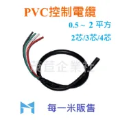 PVC 控制線 電線 控制電纜 0.5 /1.25/ 2 平方2芯~4芯 電纜 600V 80℃ 單米販售 〈可打統編