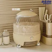 森活選物 【防蟲防潮】米桶 米缸 米箱 收納盒 密封罐 按壓式開蓋 食品級材質 五穀雜糧儲存 家用廚房必備 大容量防蟲