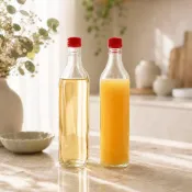 (店+)【Daylight】台灣製玻璃瓶 600/520 紅蓋 酒瓶 檸檬醋 果醋瓶 空酒瓶 水果醋 蜂蜜瓶