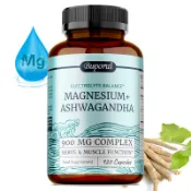 【120粒買三送一💥】Buporai電解質平衡鎂+南非醉茄食品補充劑 900 毫克複合成分 美國製造