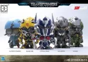 滿300出貨 herocross Q版 變形金剛5擎天柱手辦大黃蜂Sqweeks小摩托擺件現貨