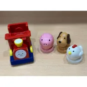 （二手玩具）陸版 巧虎 寶寶IC語彙農場小火車 巧虎火車玩具 小雞小狗小豬款 語彙學習 教具 音樂玩具 巧連智