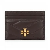 【TORY BURCH】KIRA CHEVRON 卡片夾(暗紅)