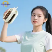 便攜式 2 合 1 可折疊曲棍球冰模水壺壓釋放水瓶非常適合戶外聚會野餐