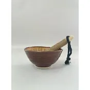 有發票 日本進口3號磨缽(可磨山藥.芝麻.擂茶.磨粉磨泥)--附木棒