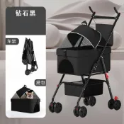 🔥優惠 🔥可分離籠體寵物推車 附用餐盤可摺疊輕便手推車透氣貓咪小型犬  外出代步車